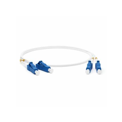 Кабель-переходник LAN (патчкорд) Hyperline FC-D2-9A1-LC/UR-LC/UR-H-2M-LSZH-WH 2м белый