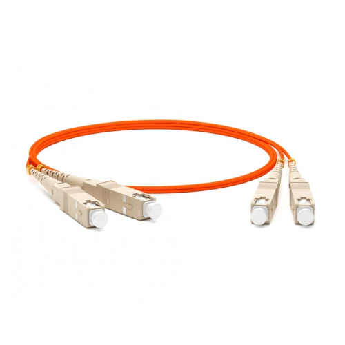 Кабель-переходник LAN (патчкорд) Hyperline FC-D3-50-SC/PR-SC/PR-H-3M-PVC-OR MM 50/125, SC-SC, 3 м, оранжевый