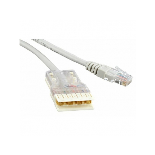 Кабель-переходник LAN (патчкорд) Hyperline PC-110-RJ45-4P-C5e-3M-LSZH-GY 110 тип - RJ-45, 4 пары, Cat.5e, LSZH, 3 м, Серый
