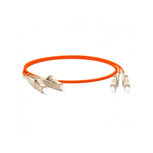 Кабель-переходник LAN (патчкорд) Hyperline FC-D2-50-LC/PR-LC/PR-H-1M-LSZH-OR 1м оранжевый