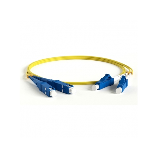 Кабель-переходник LAN (патчкорд) Hyperline FC-D2-9-LC/UR-SC/UR-H-2M-LSZH-YL 2м желтый