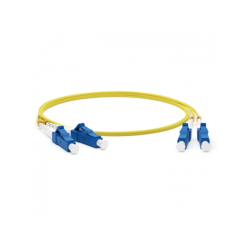 Кабель-переходник LAN (патчкорд) Hyperline FC-D2-9-LC/UR-LC/UR-H-2M-LSZH-YL 2м желтый