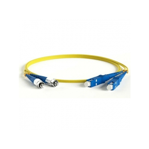 Кабель-переходник LAN (патчкорд) Hyperline FC-D2-9-FC/UR-SC/UR-H-3M-LSZH-YL 3м желтый