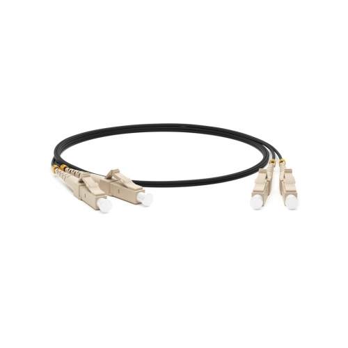 Кабель-переходник LAN (патчкорд) Hyperline FC-D2-50-LC/PR-LC/PR-H-2M-LSZH-BK 2м черный