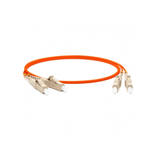 Кабель-переходник LAN (патчкорд) Hyperline FC-D2-50-LC/PR-LC/PR-H-2M-LSZH-OR 2м оранжевый