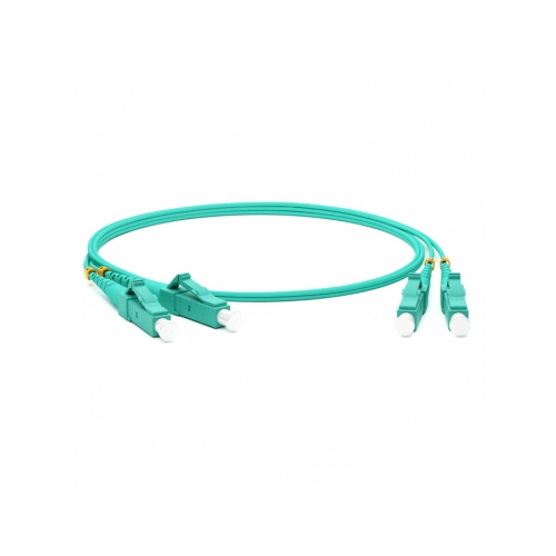 Кабель-переходник LAN (патчкорд) Hyperline FC-D2-503-LC/PR-LC/PR-H-1M-LSZH-AQ 1м аква