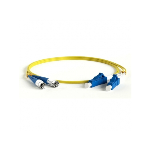 Кабель-переходник LAN (патчкорд) Hyperline FC-D2-9-FC/UR-LC/UR-H-3M-LSZH-YL 3м желтый