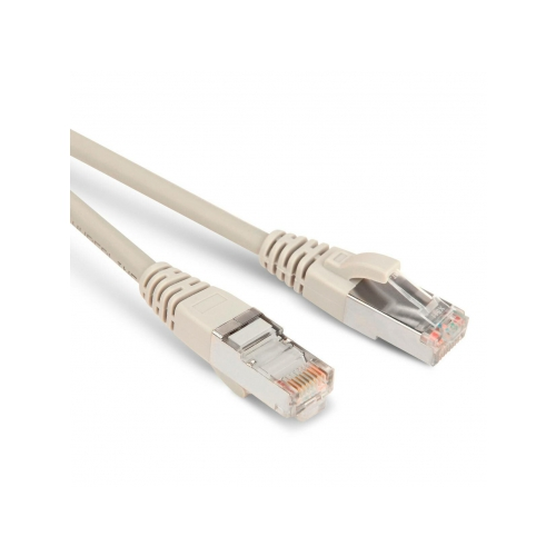 Кабель-переходник LAN (патчкорд) Hyperline PC-LPM-STP-RJ45-RJ45-C5e-5M-LSZH-GY, экранированный 5 м