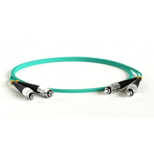 Кабель-переходник LAN (патчкорд) Hyperline FC-D2-503-FC/PR-FC/PR-H-3M-LSZH-AQ MM 50/125(OM3), 3м