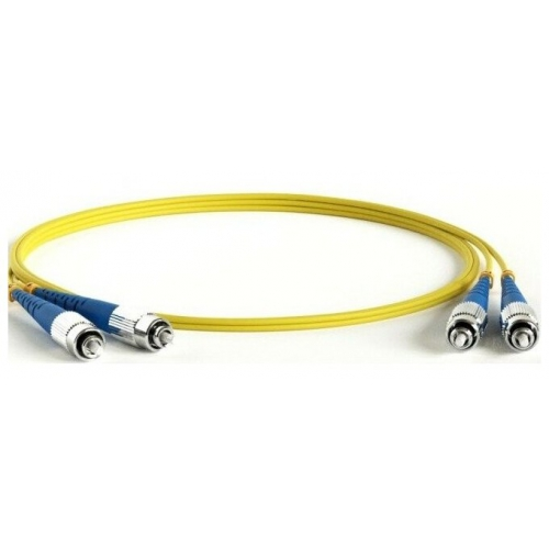 Кабель-переходник LAN (патчкорд) Hyperline FC-D3-9-FC/UR-FC/UR-H-20M-PVC-YL SM 9/125 (OS2)