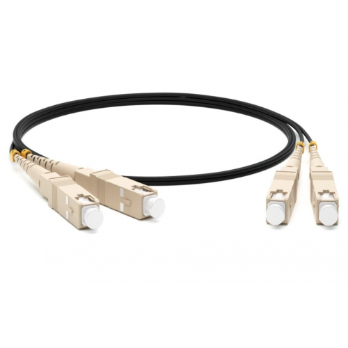 Кабель-переходник LAN (патчкорд) Hyperline FC-D2-50-SC/PR-SC/PR-H-3M-LSZH-BK 3м MM 50/125, SC-SC