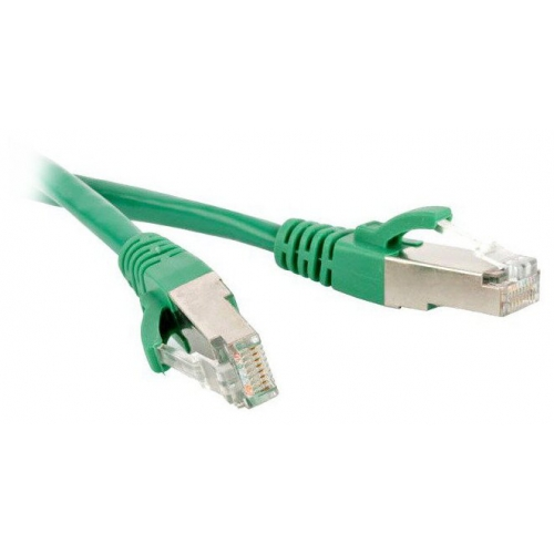 Кабель-переходник LAN (патчкорд) Hyperline PC-LPM-STP-RJ45-RJ45-C5e-5M-LSZH-GN LSZH, 5 м