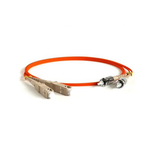 Кабель-переходник LAN (патчкорд) Hyperline FC-D2-50-SC/PR-ST/PR-H-3M-LSZH-OR 3м оранжевый