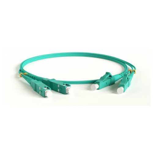 Кабель-переходник LAN (патчкорд) Hyperline FC-D2-503-LC/PR-SC/PR-H-3M-LSZH-AQ MM 50/125(OM3)