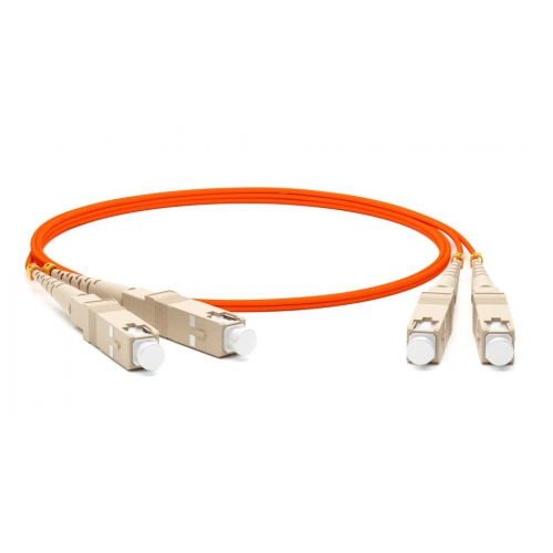 Кабель-переходник LAN (патчкорд) Hyperline FC-D2-62-SC/PR-SC/PR-H-3M-LSZH-OR MM 62.5/125, SC-SC 3м