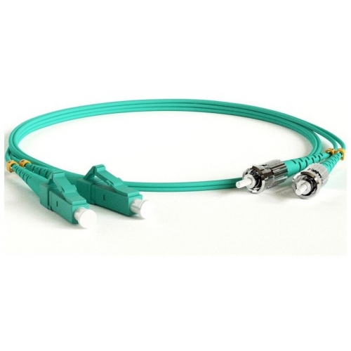 Кабель-переходник LAN (патчкорд) Hyperline FC-D2-503-LC/PR-ST/PR-H-3M-LSZH-AQ MM 50/125(OM3)