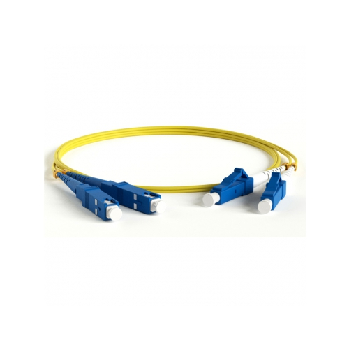 Кабель-переходник LAN (патчкорд) Hyperline FC-D2-9-LC/UR-SC/UR-H-10M-LSZH-YL 10м желтый