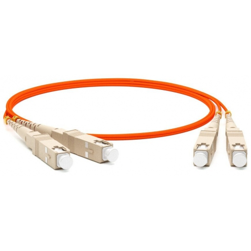 Кабель-переходник LAN (патчкорд) Hyperline FC-D2-50-SC/PR-SC/PR-H-5M-LSZH-OR MM 50/125, SC-SC