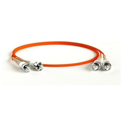 Кабель-переходник LAN (патчкорд) Hyperline FC-D2-50-ST/PR-ST/PR-H-5M-LSZH-OR MM 50/125, ST-ST, 5м