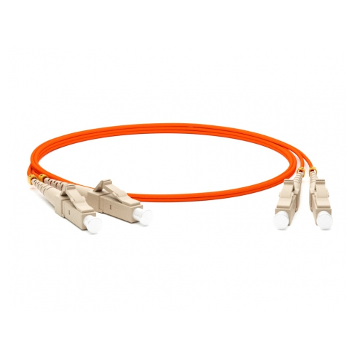 Кабель-переходник Hyperline FC-D2-62-LC/PR-LC/PR-H-10M-LSZH-OR волоконно-оптический (шнур) MM 62.5/125, LC-LC, оранжевый