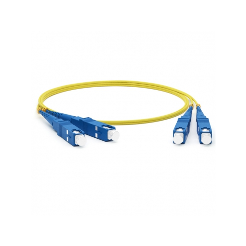 Кабель-переходник LAN (патчкорд) Hyperline FC-D2-9-SC/UR-SC/UR-H-10M-LSZH-YL 10м желтый