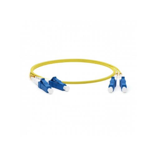 Кабель-переходник LAN (патчкорд) Hyperline FC-D2-9-LC/UR-LC/UR-H-10M-LSZH-YL SM 9/125 (OS2), LC