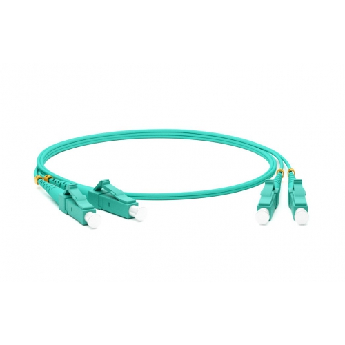 Кабель-переходник LAN (патчкорд) Hyperline FC-D2-503-LC/PR-LC/PR-H-15M-LSZH-AQ MM 50/125(OM3), 15м