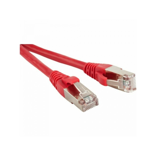 Кабель-переходник LAN (патчкорд) Hyperline PC-LPM-STP-RJ45-RJ45-C5e-10M-LSZH-RD, экранированный, Cat.5е, LSZH, 10 м,