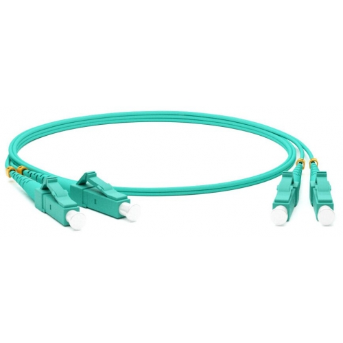 Кабель-переходник LAN (патчкорд) Hyperline FC-D2-503-LC/PR-LC/PR-H-10M-LSZH-AQ 10м MM 50/125(OM3)