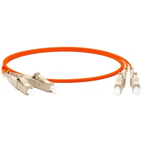 Кабель-переходник Hyperline FC-D2-50-LC/PR-LC/PR-H-20M-LSZH-OR волоконно-оптический (шнур) MM 50/125, LC-LC, оранжевый