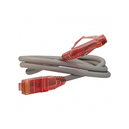 Кабель-переходник LAN (патчкорд) Hyperline PC-LPM-UTP-RJ45-RJ45-C5e-10M-LSZH-GY 10м серый