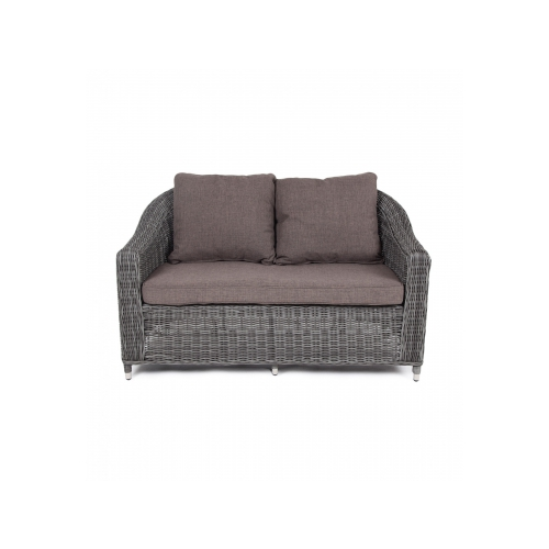 Диван 4sis YH-C2808W graphite Кон Панна из искусственного ротанга двухместный, цвет графит