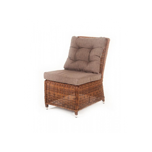 Диван 4sis плетеный центральный модуль Бергамо, коричневый YH-C1509W brown