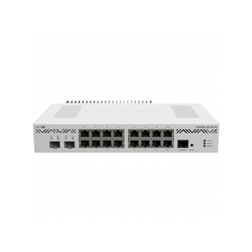 Коммутатор (switch) MikroTik CCR2004-16G-2S+PC 16Gх2SFP+ серебристый
