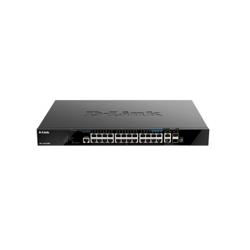 Коммутатор (switch) D-link DGS-1520-28MP/A1A Управляемый L3 стекируемый с 20 портами 10/100/1000Base-T, черный