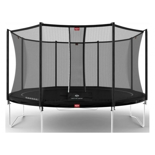 Батут спортивный Berg Favorit Regular 380 черный + Safety net Comfort/35.12.95.02
