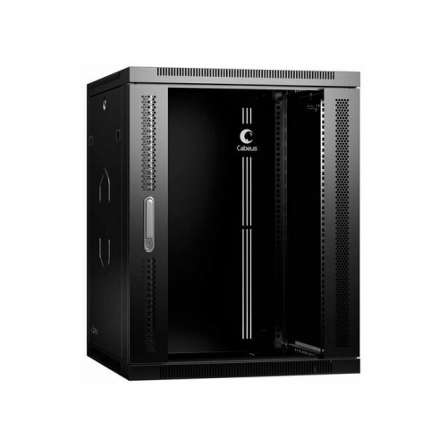 Телекоммуникационный шкаф Cabeus SH-05F-15U60/45-R-BK настенный 19" 15U