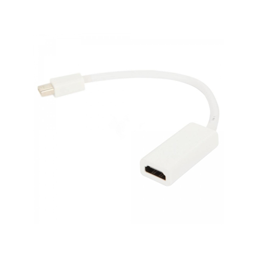 Кабель-переходник DP VCOM VHD6055 (Mini DisplayPort — HDMI, M/F, 20 см), белый