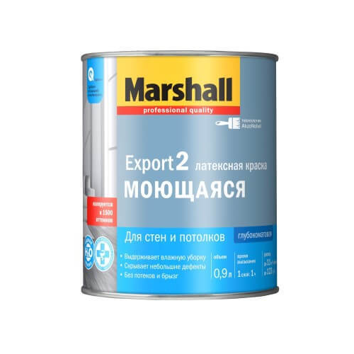 Краска для стен и потолков Marshall Export 2 / Маршал Экспорт 2 матовая