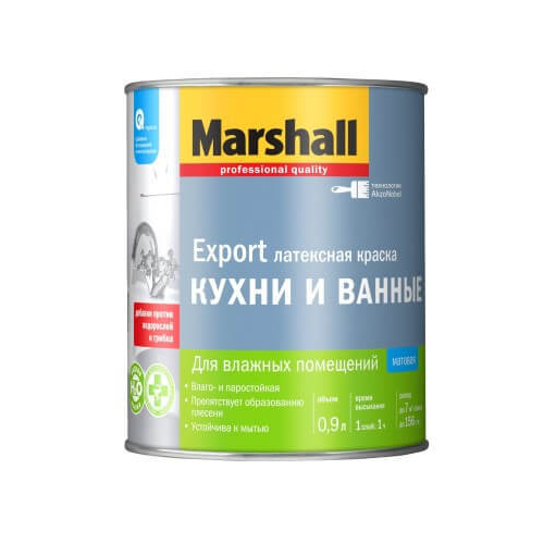 Краска для кухни и ванной Marshall Export / Маршал Экспорт матовая