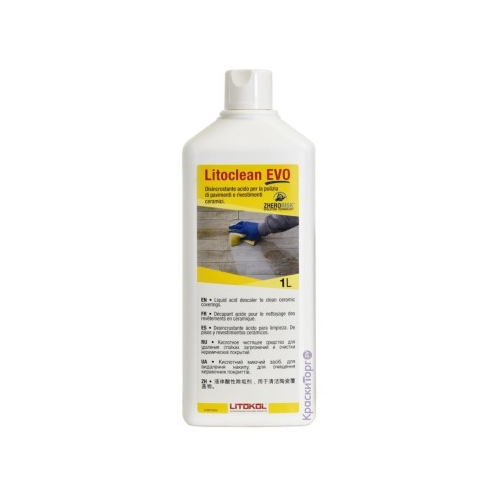 Жидкое чистящее средство для очистки керамических покрытий Litokol Litoclean Evo / Литоклин Эво