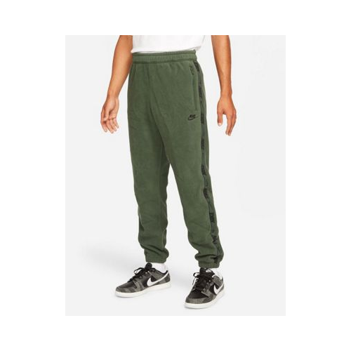 Мужские флисовые брюки цвета хаки Nike Sportswear Therma-FIT-Зеленый