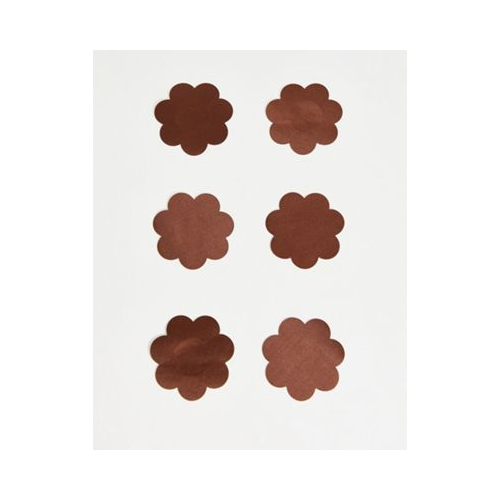 Набор из 3 коричневых накладок на соски Fashionkilla-Коричневый цвет