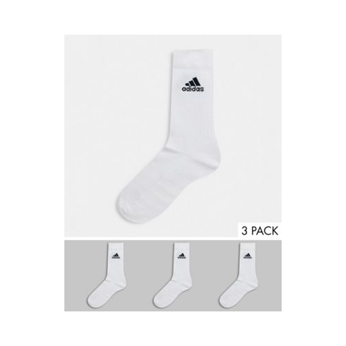 Набор из 3 пар белых носков adidas Training