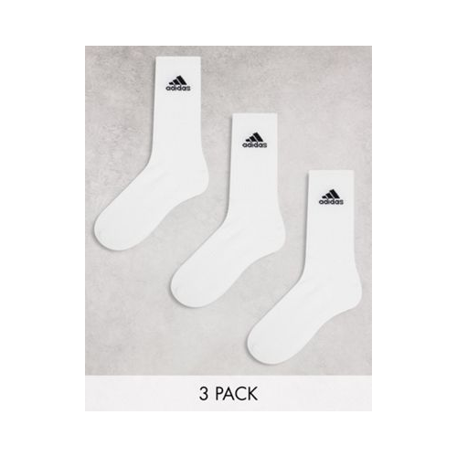 Набор из 3 пар белых носков с мягкими вставками adidas Training