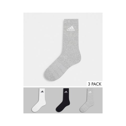 Набор из 3 пар разноцветных носков до щиколотки со встроенной стелькой adidas Running-Черный цвет