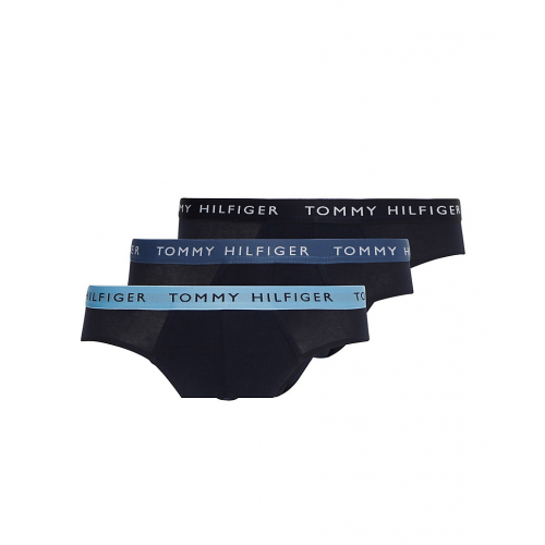 Набор из 3 темно-синих трусов Tommy Hilfiger Голубой
