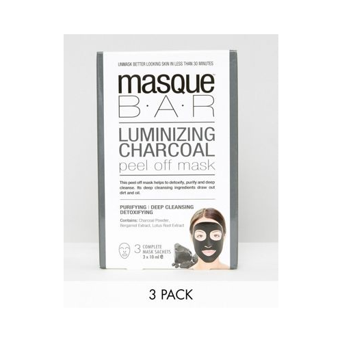 Набор из трех отшелушивающих масок с углем MasqueBAR Бесцветный