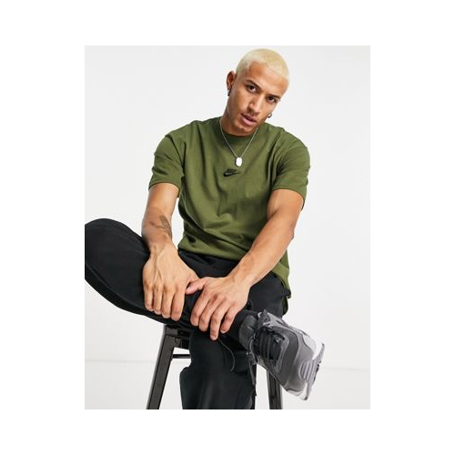 Оversized-футболка цвета хаки Nike Premium Essential-Зеленый