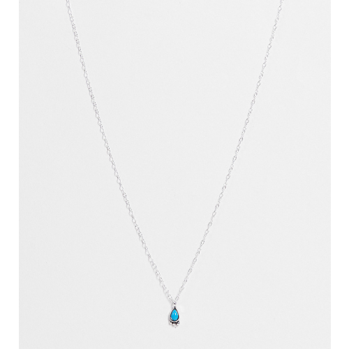 Ожерелье из стерлингового серебра с подвеской в виде капли бирюзового цвета Kingsley Ryan